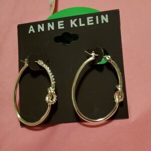 Anne Klein silver pierced earings